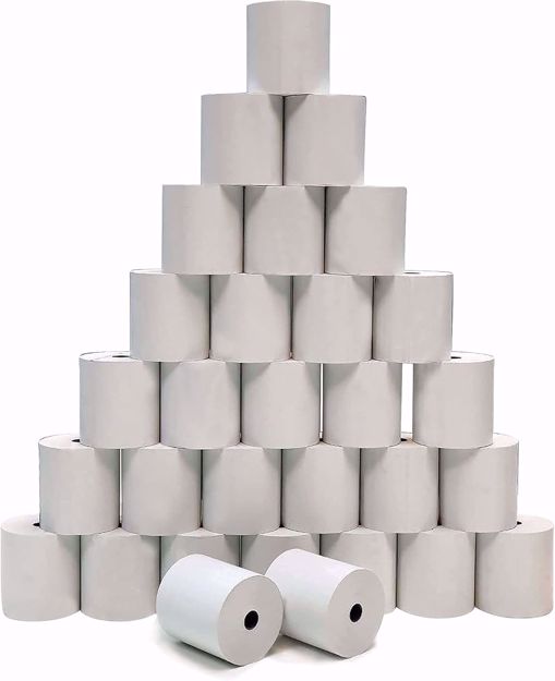 Picture of OSCAR Receipt Thermal POS Paper Roll 80mm, Bill Paper Receipt Roll 80 METERS Guaranteed Length, Thermal Receipt Cash Register Paper Roll for OSCAR EPOS E-POS Epson Star Fujitsu Sewoo POS Printers (30)
